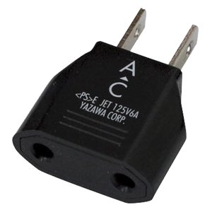 【中古】ヤザワコーポレーション 海外の電気製品を日本国内で使うための 変換プラグ Cタイプ ブラック HPJP3