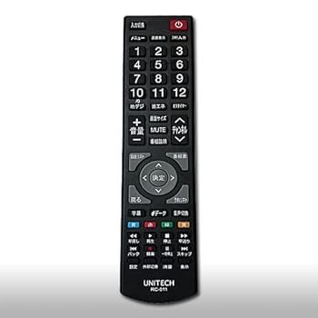 【中古】ユニテク　RC-011　液晶テレビ用　リモコン　UNITECH(2)