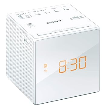 【中古】ソニーSONY クロックラジオ ICF-C1 : FM/AM/ワイドFM対応 おやすみタイマー ホワイト ICF-C1 W