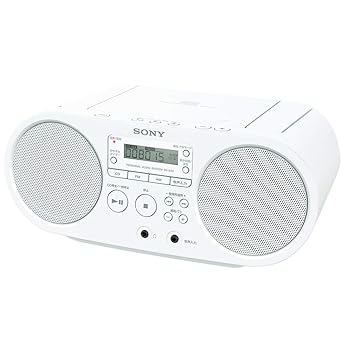 【中古】ソニー AUX CDラジオ ZS-S40 : FM/AM/ワイドFM対応 ホワイト ZS-S40 W