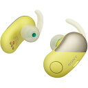 【中古】ソニー 完全ワイヤレスノイズキャンセリングイヤホン WF-SP700N: Amazon Alexa搭載 Bluetooth対応 左右分離型 防滴仕様 2018年モデル イエロー W