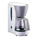 【中古】Melittaメリタ コーヒーメーカー ホワイト 1~5杯用・1×2のフィルターペーパーに対応 JCM-511/W