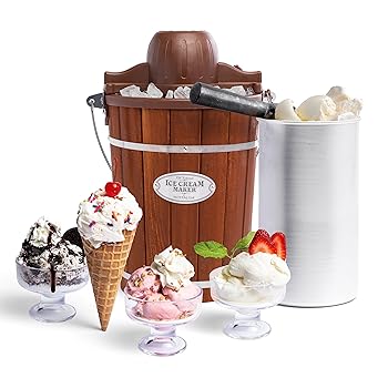 【中古】Nostalgia ICMP600WD Vintage Collection 6-Quart Wood Bucket Electric Ice Cream Maker with Easy-Clean Liner by Nostalgia 【中古】Nostalgia ICMP600WD Vintage Collection 6-Quart Wood Bucket Electric Ice Cream Maker with Easy-Clean Liner by Nostalgia