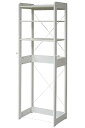【中古】JKプラン 木製 冷蔵庫ラック 幅60 cm 冷蔵庫 上 収納 棚 レンジ 収納 ラック フック 可動棚 冷蔵庫用 トースターラック 調味料 キッチン ...