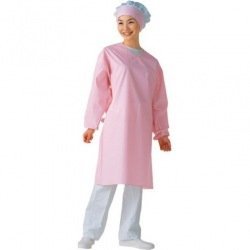 【中古】ウルトラドライエプロン 袖付 クリーム E-1204-3H