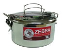 【中古】Zebra 152314 ステンレススチールフードボックスとパン スナップオン蓋 14cm シルバー