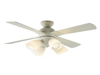 【中古】コイズミ照明 薄型インテリアファン ~6畳 オフホワイト塗装 AM43212L