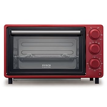 【中古】siroca ノンフライオーブン SCO-502 レッド油無しで揚げ物調理/コンベクション/惣菜温め/レシ..