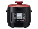 【中古】コイズミ マイコン電気圧力鍋 1.6L 5種類自動メニュー ワンタッチ 51品搭載レシピブック レッド KSC-3501/R
