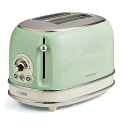【中古】アリエテ ポップアップトースター 750W パンくずトレイ 冷凍パン イタリアデザイン グリーン 155GN