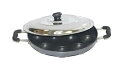 【中古】TABAKH Bright AppamPatra Paniyaram Non Stick Pan with Stainless Steel Lid by...