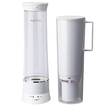 【中古】ドウシシャ AQUA-H 水素水生成器 浄水機能付 ホワイト d-design × anti ...