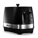【中古】DeLonghiデロンギ De'Longhiポップアップトースター アクティブ シリーズ CTLA2003J-BK トースト 食パン 5~10枚切り 焼...