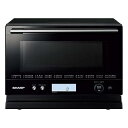 【中古】シャープ オーブンレンジ PLAINLY ワイドフラット 18L ブラック RE-WF18A-B(2)