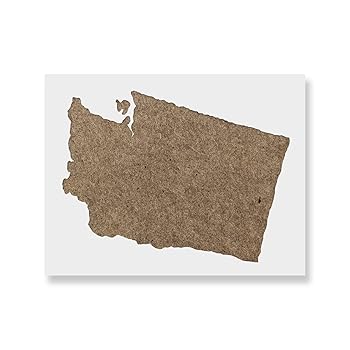 【中古】ワシントン州立大学ステンシル - 再利用可能なステンシル ペイント用 - マイラーステンシル DIYプロジェクトやクラフト用