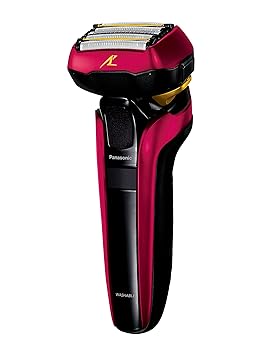 【中古】パナソニック ラムダッシュ メンズシェーバー 5枚刃 赤 ES-CLV5D-R