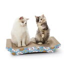 【中古】by Amazon 猫壱 爪とぎ バリバリベッドL 猫柄