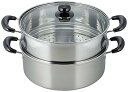 【中古】和平フレイズ 二段蒸し器 ヴェンセ 26cm ガラス蓋付 IH対応 ステンレス VR-8182
