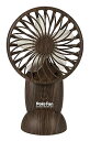 【中古】THREEUP スリーアップ 充電式 ポケットファン Poke Fan」 ダークウッド HD-T1913-DW(2)
