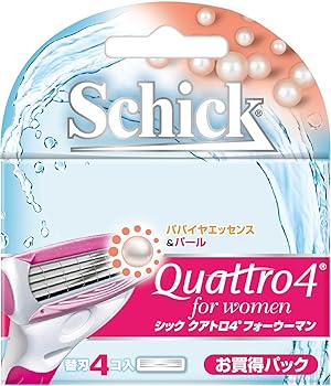 【中古】シック Schick クアトロ4フォーウーマン 替刃4コ入 女性用 カミソリ 【中古】シック Schick クアトロ4フォーウーマン 替刃4コ入 女性用 カミソリ