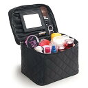 【中古】FYX コスメバッグ メイクポーチ 化粧ポーチ バニティケース トラベル 鏡 ドレッサー 収納ボックス 化粧品 収納 雑貨 小物入れ 出張用バック 超