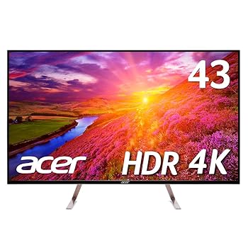 【中古】Acer モニター ディスプレイ ET430Kwmiiqppx 43インチ/IPS/4K/HDMI2.0x2・DP・MiniDP/HDR Ready対応