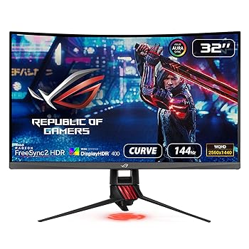 【中古】ASUS 31.5インチ PS5対応 湾曲ゲーミングモニター XG32VQR WQHD 広視野角178° 144Hz HDR400 FREESYNC 2 HDR DCI-P3 HDMI×2ポート高さ調整 3年 【中古】ASUS 31.5インチ PS5対応 湾曲ゲーミングモニター XG32VQR WQHD 広視野角178° 144Hz HDR400 FREESYNC 2 HDR DCI-P3 HDMI×2ポート高さ調整 3年