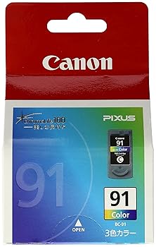 【中古】キヤノン 純正インクカートリッジ 3色カラー BC-91 小