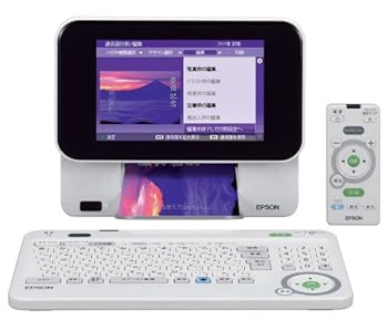 【中古】EPSON Colorio me コンパクトプリンター E-810 7.0型TFTカラー液晶 はがき作成機能 デジタルフ..