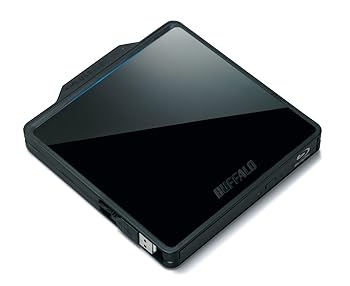 【中古】BUFFALO BDXL対応 USB2.0用 ポータブルブルーレイドライブ BRXL-PCW6U2-BK