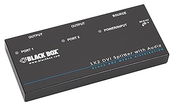 【中古】Black Box DVI-D スプリッター オーディオとHDCP 1 x 2