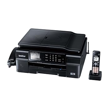 【中古】BROTHER A4インクジェットFAX複合機 PRIVIO デジタル子機1台/黒モデル MFC-J980DN-B