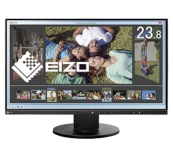 【中古】EIZO FlexScan 23.8インチ カラー液晶モニター 1920×1080 / IPSパネル / 5ms / ノングレア/ ブラック EV2450-BKR