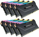 【中古】CORSAIR DDR4-3000MHz デスクトップPC用 メモリモジュール VENGEANCE RGB PRO シリーズ 64GB 8GB×8枚 C...