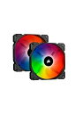 【中古】Corsair iCUE SP140 RGB PRO Dual Fan Kit with Lighting Node コントローラー PCケースファン CO-9050096-WW FN1345