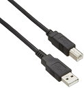 【中古】バッファロー iBUFFALO USB2.0ケーブル プリンター用 2.0m ブラック BSUAB220BK(2)