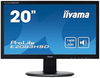【中古】iiyama HD+1600x900モード対応 WLEDバックライト19.5型ワイド液晶ディスプレイ E2083HSD-B1