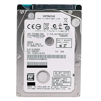 【中古】hts725050 a7e630 P / N : 0j37135 MLC : da6047中国HGST 500 GB