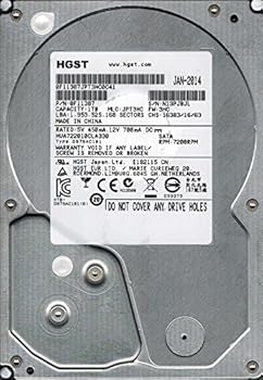 【中古】HGST HUA722010CLA330 P/N: 0F11387 MLC: JPT3HC 1TB。