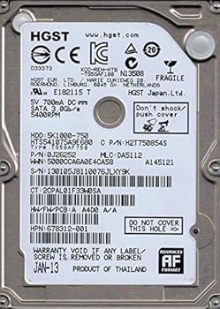 【中古】Hitachi HTS541075A9E680 P/N: 0J26252 MLC: DA5112 750GB 並行輸入品