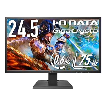 【中古】IODATA ゲーミングモニター 24.5インチ FHD 1080p GigaCrysta 75Hz 0.6ms TNパネル PS4/HDMI×2/DisplayPort/アナログRGB/スピーカー付/メーカー 【中古】IODATA ゲーミングモニター 24.5インチ FHD 1080p GigaCrysta 75Hz 0.6ms TNパネル PS4/HDMI×2/DisplayPort/アナログRGB/スピーカー付/メーカー