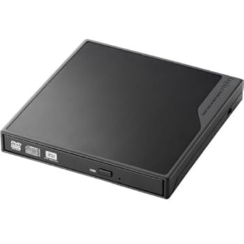 【中古】Logitec ポータブルDVDドライブ スーパーマルチ USB2.0 ブラック LDR-PME8U2LBK