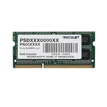 šPATRIOT Ρѥ Ű1.35V DDR3L-1600 4GB 204pin SO-DIMM PSD34G1600L2S