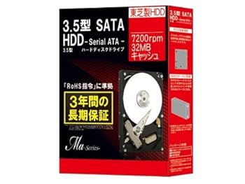 【中古】MARSHAL 東芝製 3.5インチ SATA-HDD Maシリーズ 500GB DT01ACA050BOX
