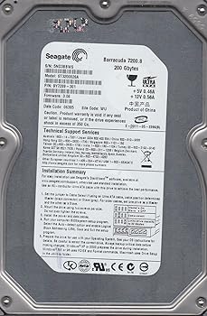【中古】Seagate Barracuda 7200.8 ST3200826A 200GB 7200RPM 8MB Cache IDE Ultra ATA100 3.5インチ内臓ハードディスク 【中古】Seagate Barracuda 7200.8 ST3200826A 200GB 7200RPM 8MB Cache IDE Ultra ATA100 3.5インチ内臓ハードディスク