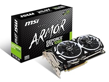 【中古】MSI GeForce GTX 1060 ARMOR 6G OCV1 グラフィックボード VD6150