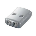 【中古】エレコム USB切替器 手動 2.0対応 2台 ロック機能付 USS2-W2