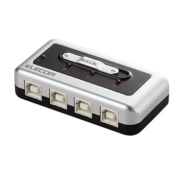 【中古】エレコム USB切替器 手動 2.0対応 4台 U2SW-T4
