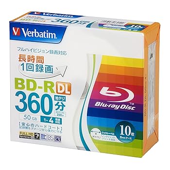 【中古】?バーベイタムVerbatim Verbatim バーベイタム 1回録画用 ブルーレイディスク BD-R DL 50GB 10枚 ホワイトプリンタブル 片面2層 1-4倍速 VBR260Y 【中古】?バーベイタムVerbatim Verbatim バーベイタム 1回録画用 ブルーレイディスク BD-R DL 50GB 10枚 ホワイトプリンタブル 片面2層 1-4倍速 VBR260Y