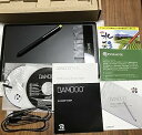 【中古】Wacom ペンタブレット Sサイズ ブラック フォトショップエレメンツ&ペインターエッセンシャル Bamboo Fun CTH-470/K1